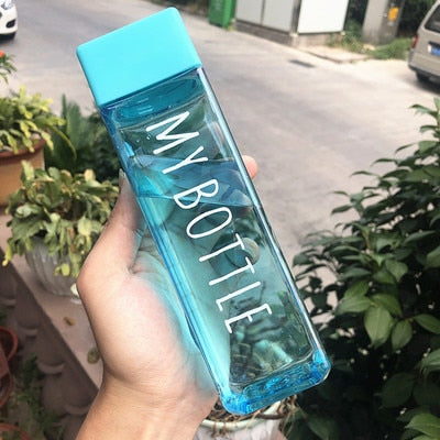 BowLift | Transparent Square Classy Water Bottle Thermos