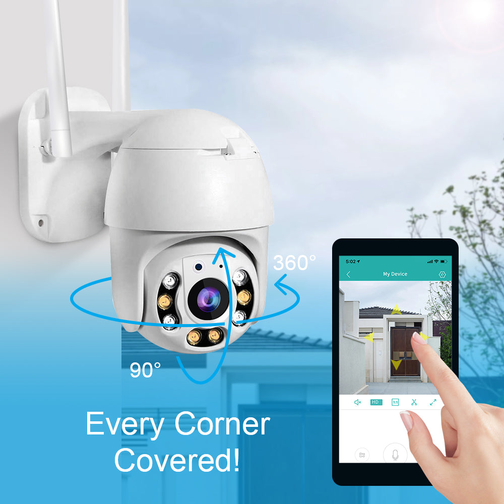 SecureView 360 – Wireless Security Camera with 360° Coverage | Bowlift