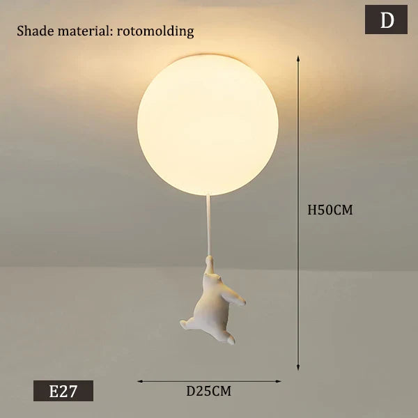 Hanging Bears Balloons Lamp | Bowlift
