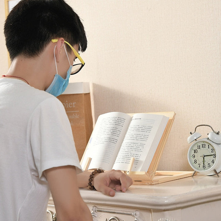 BowLift | Creative Bookworm Wooden Tablet Stand