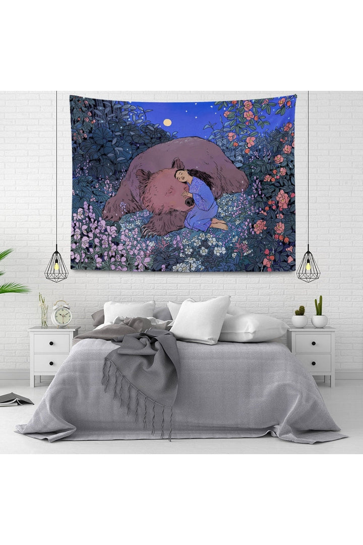 inspired velvet mandala wall tapestry | Bowlift