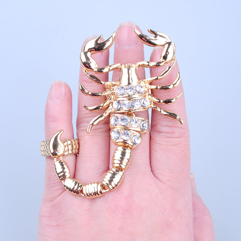 BowLift | Scorpion Punk Crystal Ring