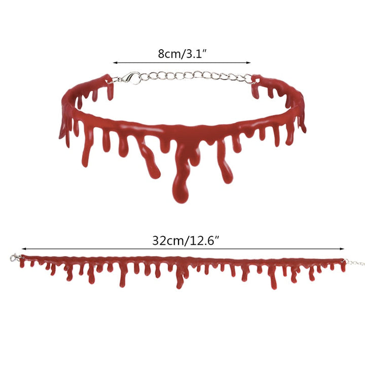 BowLift | Fake Blood Drip Halloween Necklaces