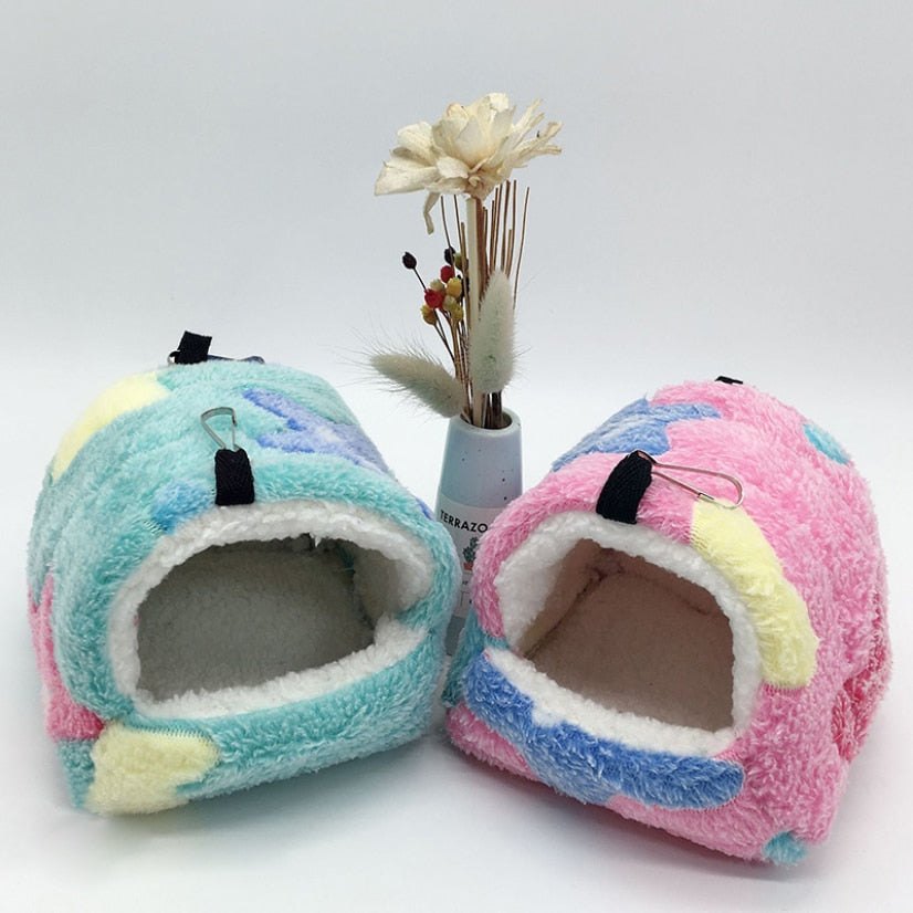 Soft Hamster House with Hammock Bowlift
