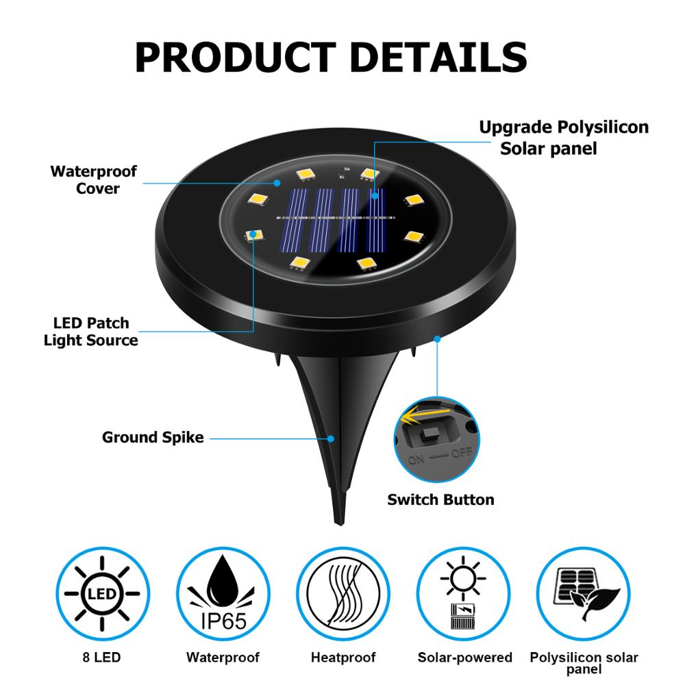 BowLift | LED Solar Garden Lights Deluxe (Black edition) - Create a delightful atmosphere in your garden!