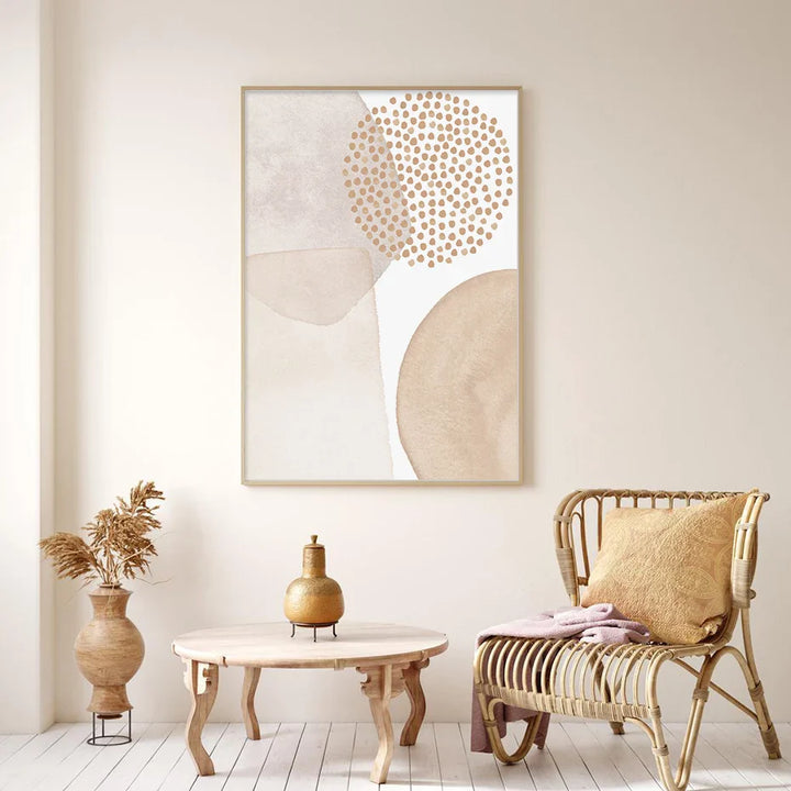 Lighter Shades Pink Beige Minimalist Abstract Wall Art Fine Art Canvas Prints Pictures For Living Room Bedroom Nordic Home Decor | Bowlift