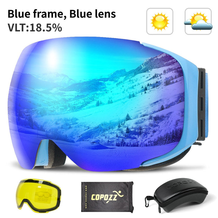 Magnetic UV Protection Anti-Fog Ski Goggles | Bowlift