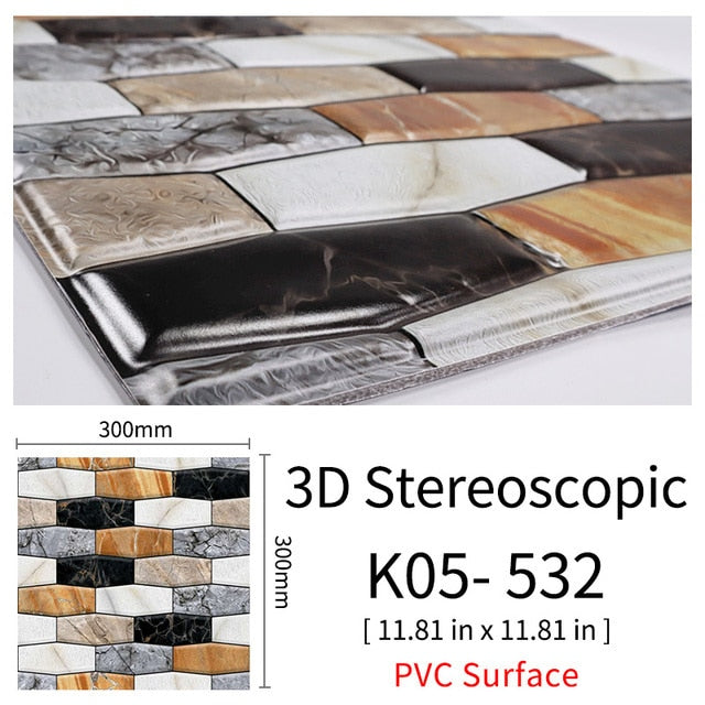 BowLift | 3D Self-Adhesive Cobblestone Wall Stickers