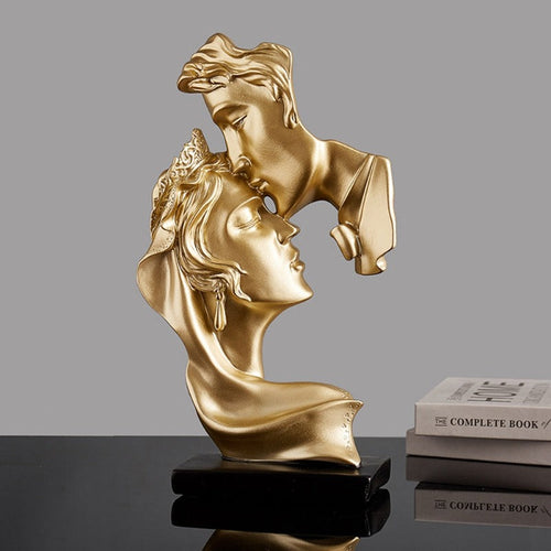 ArtAmour – Luxe Romantic Sculpture of Couples in Embrace Bowlift