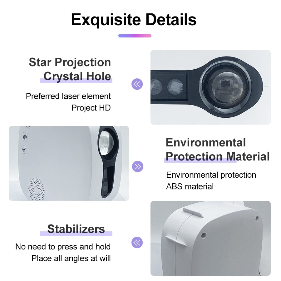 BowLift | Galaxy Glow Rotating Starry Sky Projector