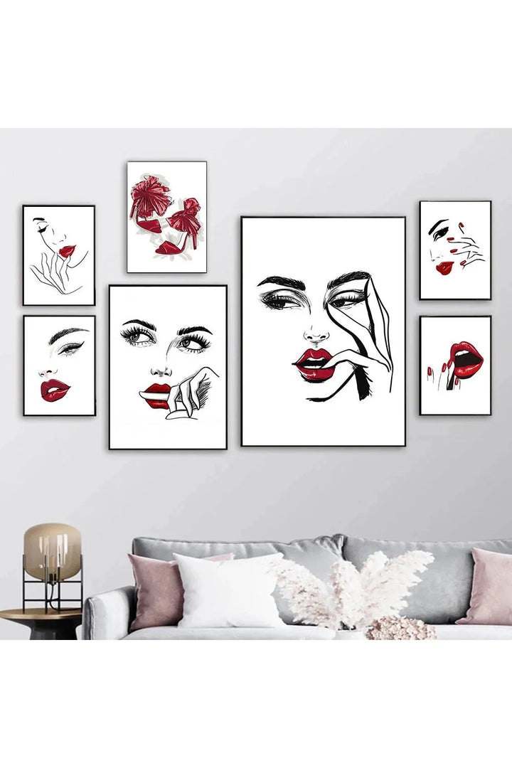 Lips canvas poster | Bowlift