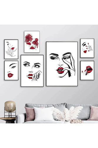 Lips canvas poster | Bowlift