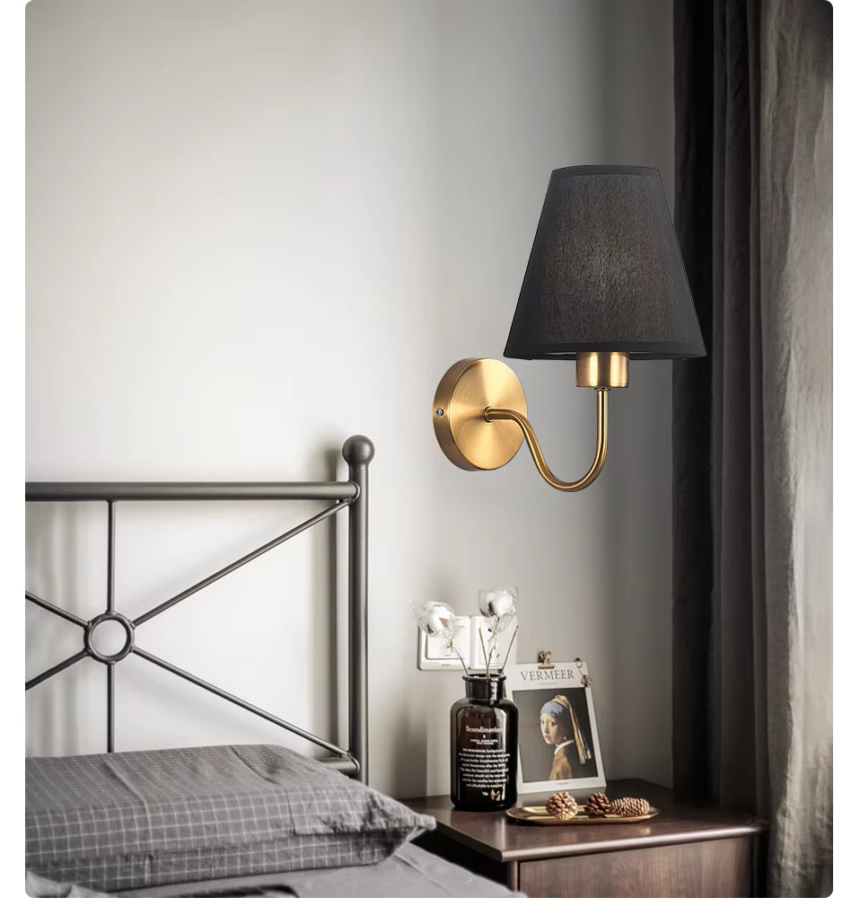 BowLift | RusticGlow - Wandlamp van Stof in Amerikaanse Stijl