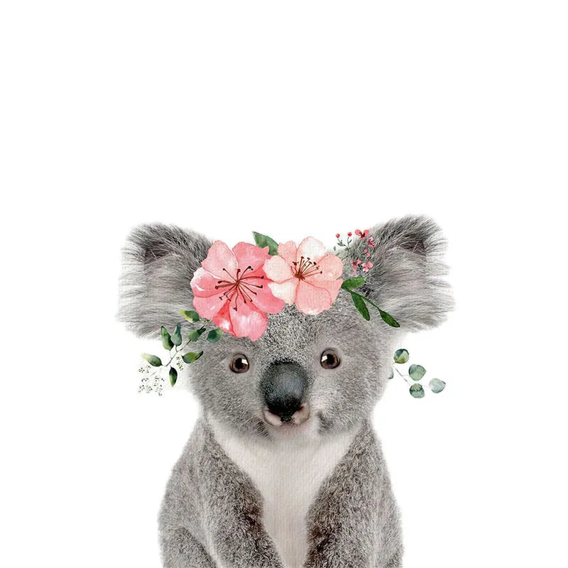 Baby Cute Animals Wall Stickers For Nursery Room Removable Peel and Stick Vinyl Wall Decals For Baby's Room Creative DIY Wall Decor | Bowlift