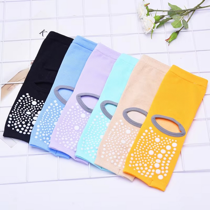 BowLift | Non Slip Quick Dry Yoga and Pilates Socks for Women Cotton Blend With Silicone Grip