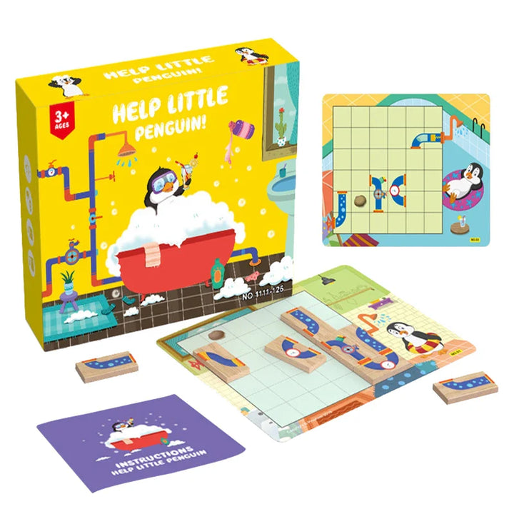 BowLift | Penguin Shower Maze Puzzle Game - Promote Logical Thinking!