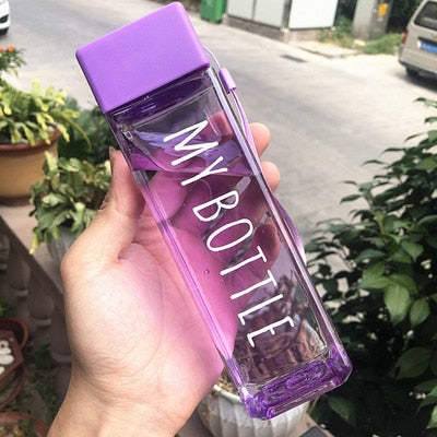 BowLift | Transparent Square Classy Water Bottle Thermos