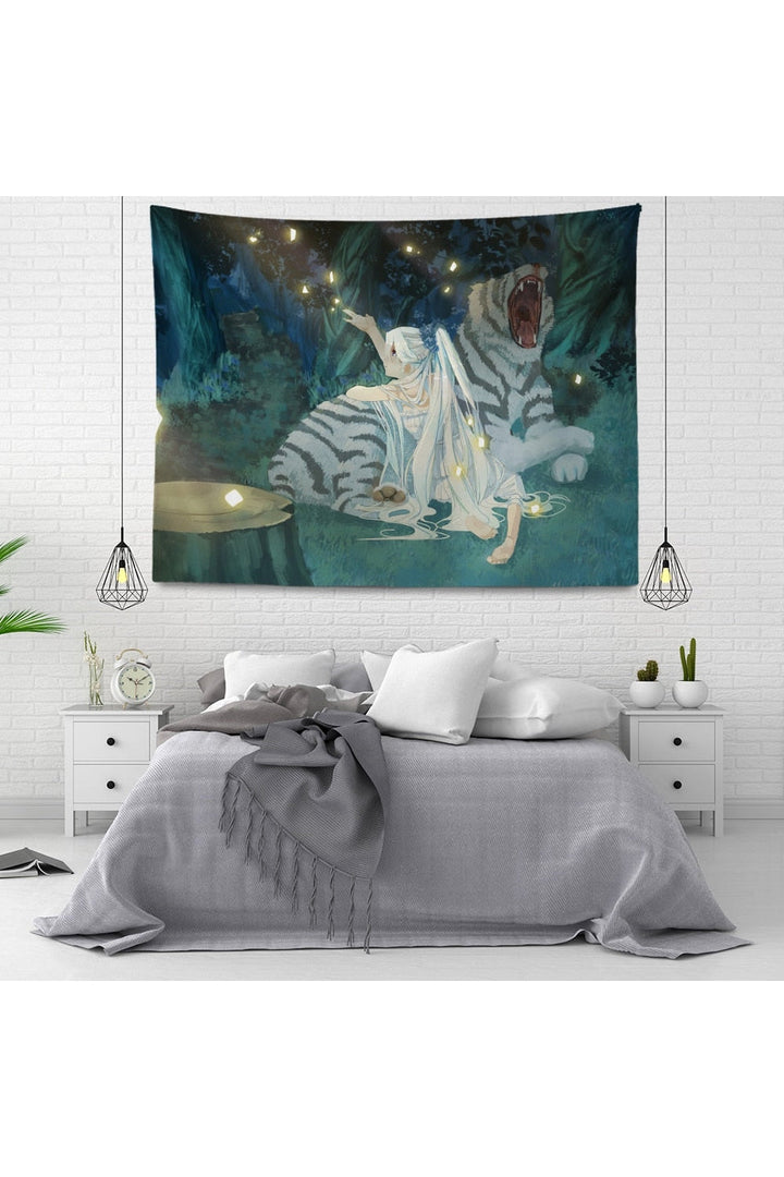 inspired velvet mandala wall tapestry | Bowlift