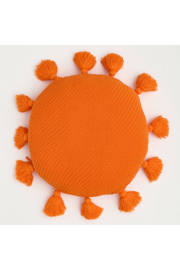 Fringe round seat cushion | Bowlift