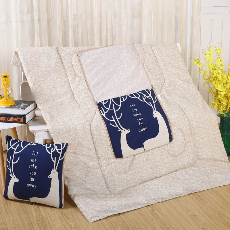 BowLift | Cozy Convertible Pillow Quilt Combo Blanket