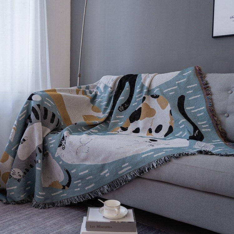 BowLift | Vintage Pumpkin Sofa Cover Blanket