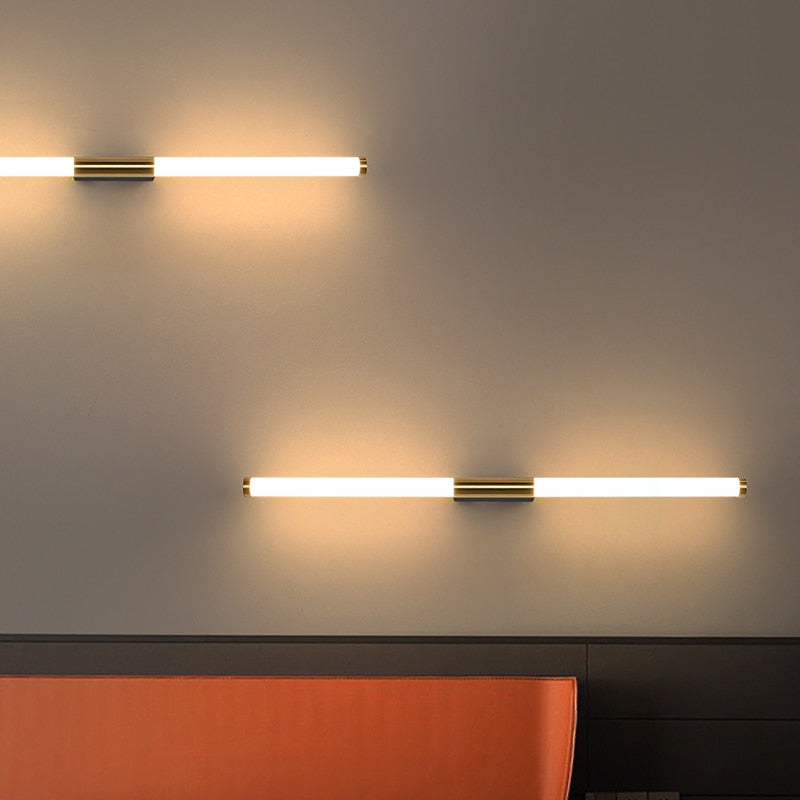 BowLift | BarGleam – Minimalist Gold Wall Lamp with a Modern Twist