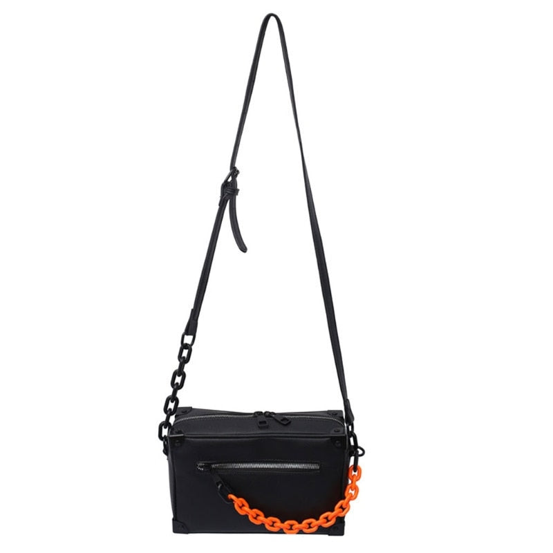 BowLift | Unisex Crossbody Chain Leather Messenger Bag