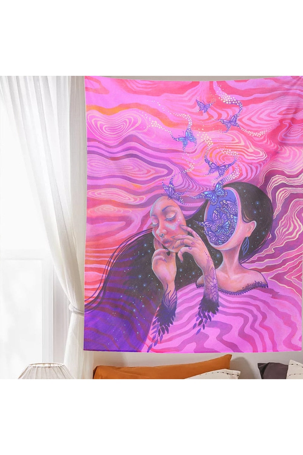 Face-psychedelic Art Tapestry | Bowlift