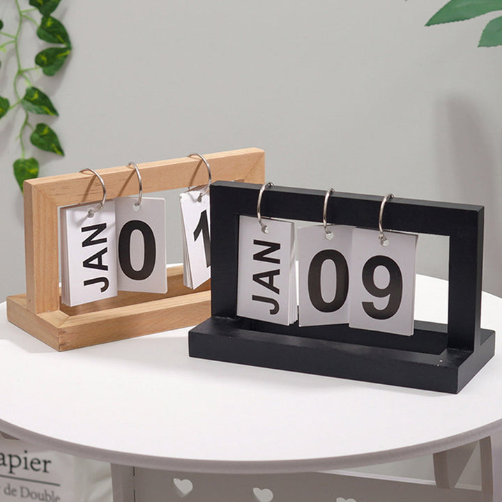 BowLift | Wooden Flip Desktop Daily Calendar
