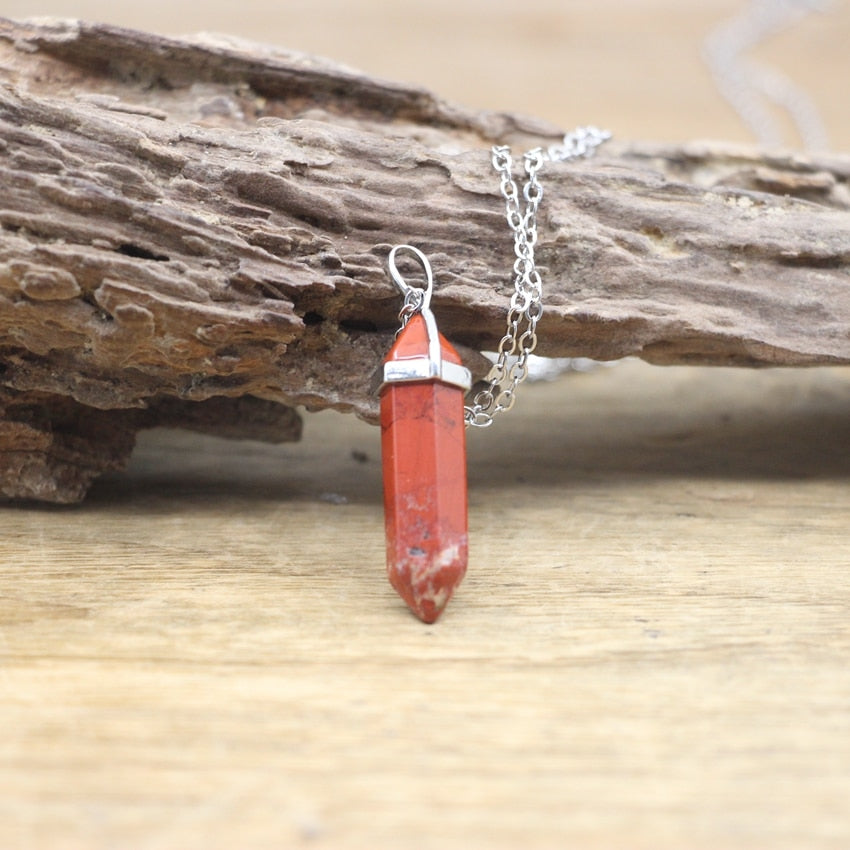 BowLift | Hexagon Natural Stone Chakra Necklace