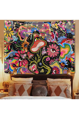 Mushrooms Psychedelic Tapestry | Bowlift