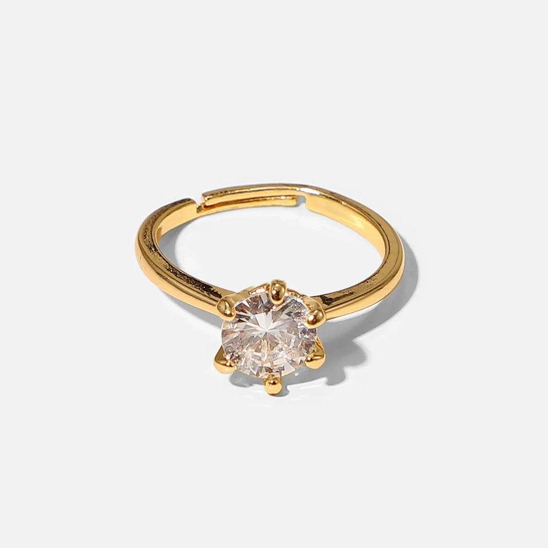 BowLift | Adjustable Classic 6 Prong Dainty Diamond Ring