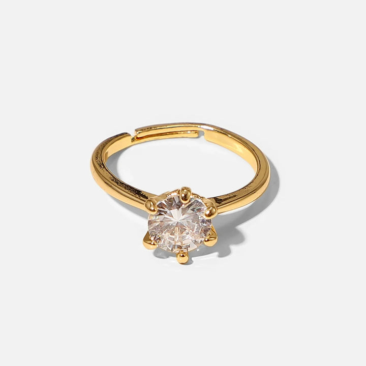 BowLift | Adjustable Classic 6 Prong Dainty Diamond Ring