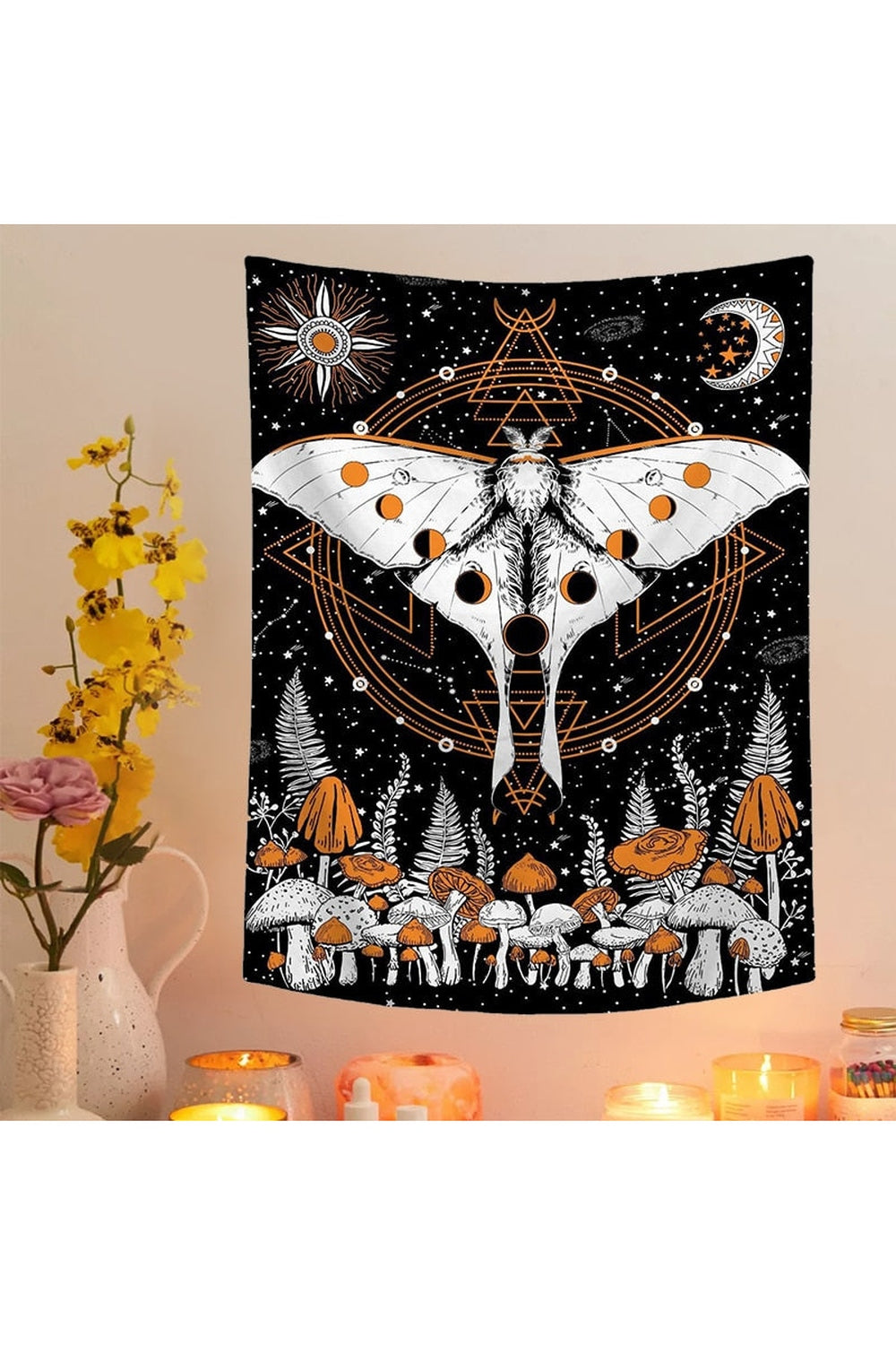 Moth Art Wall Tapestry | Bowlift
