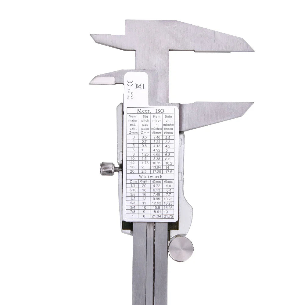 BowLift | Precivio Digital Caliper made of Stainless Steel | 15 cm Measuring Range | Precision Measuring Device with LCD Display | ±0.03 mm Accuracy