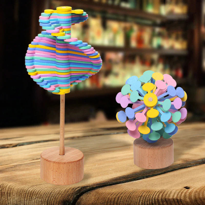 BowLift | Wooden Spinner Toy - Relaxation and Focus Enhancer