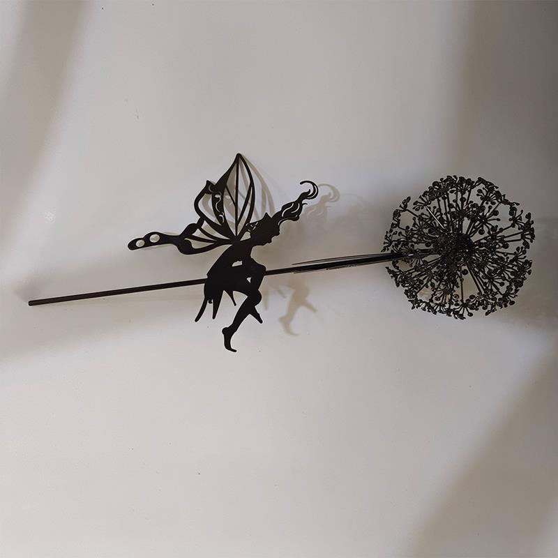 BowLift | Fairies and Dandelions Dancing Together Sculpture for Outdoor Garden