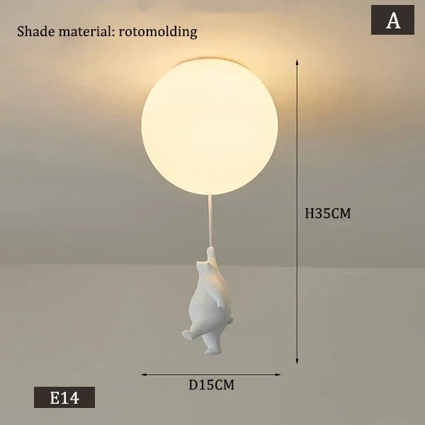 BowLift | Hanging Bears Balloon Lamp