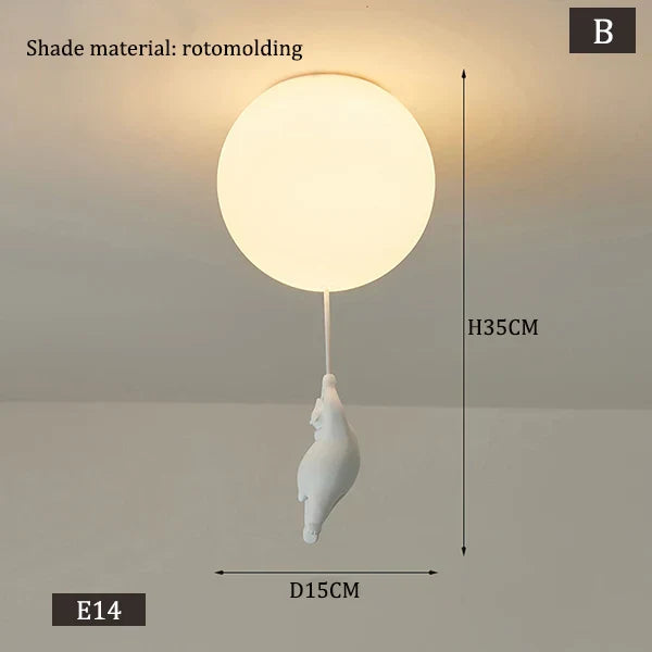 BowLift | Hanging Bears Balloons Lamp
