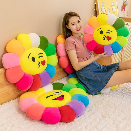 BowLift | Colorful Sunflower Plush Comfy Seat Cushion