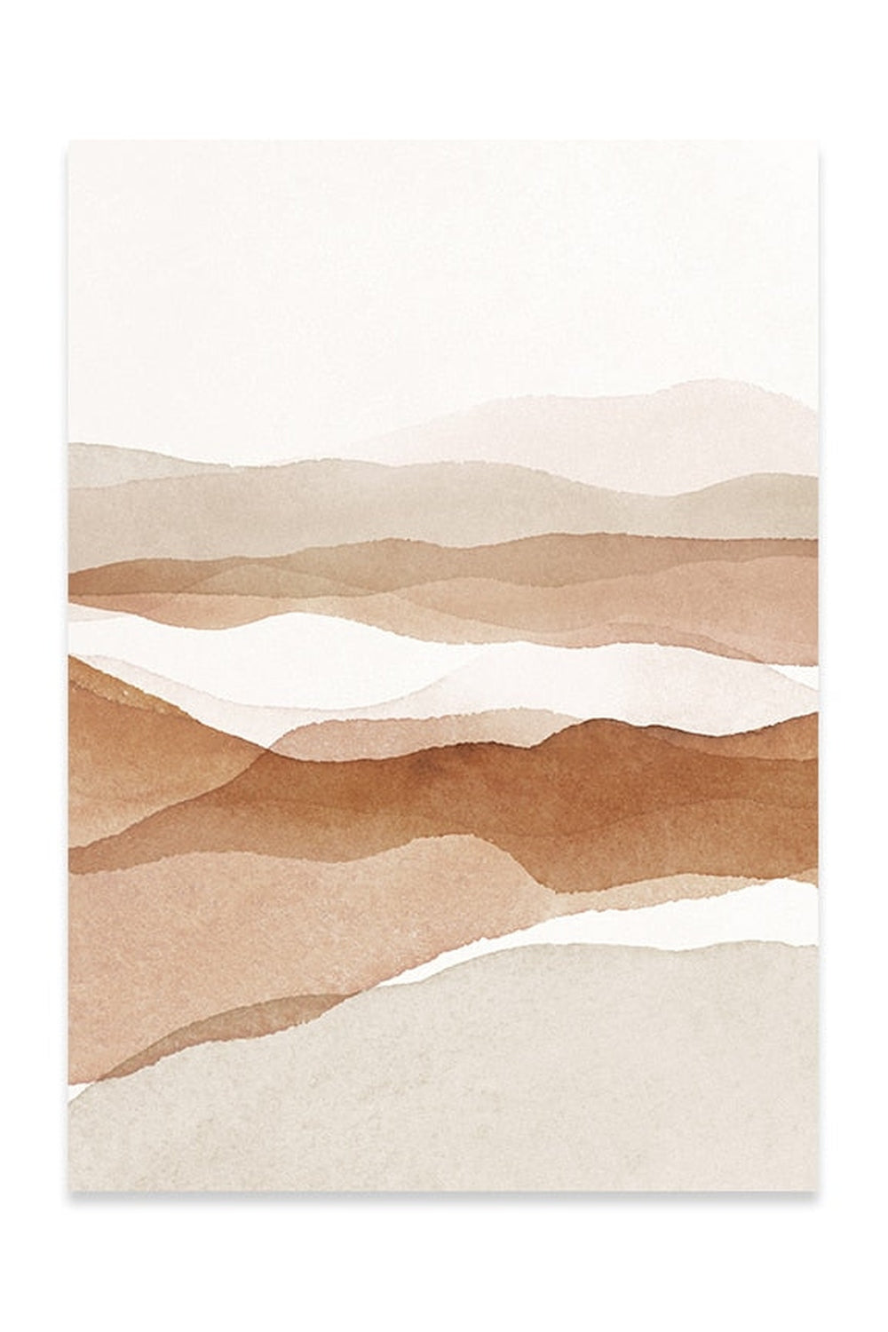 Academia Beige Landscape Canvas | Bowlift
