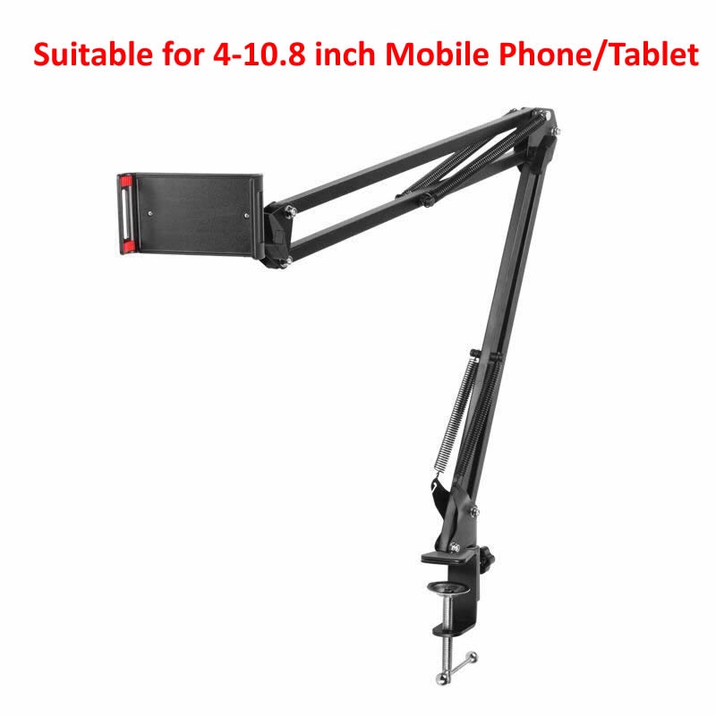 BowLift | Long Arm Heavy-Duty Desk Mount Tablet Holder