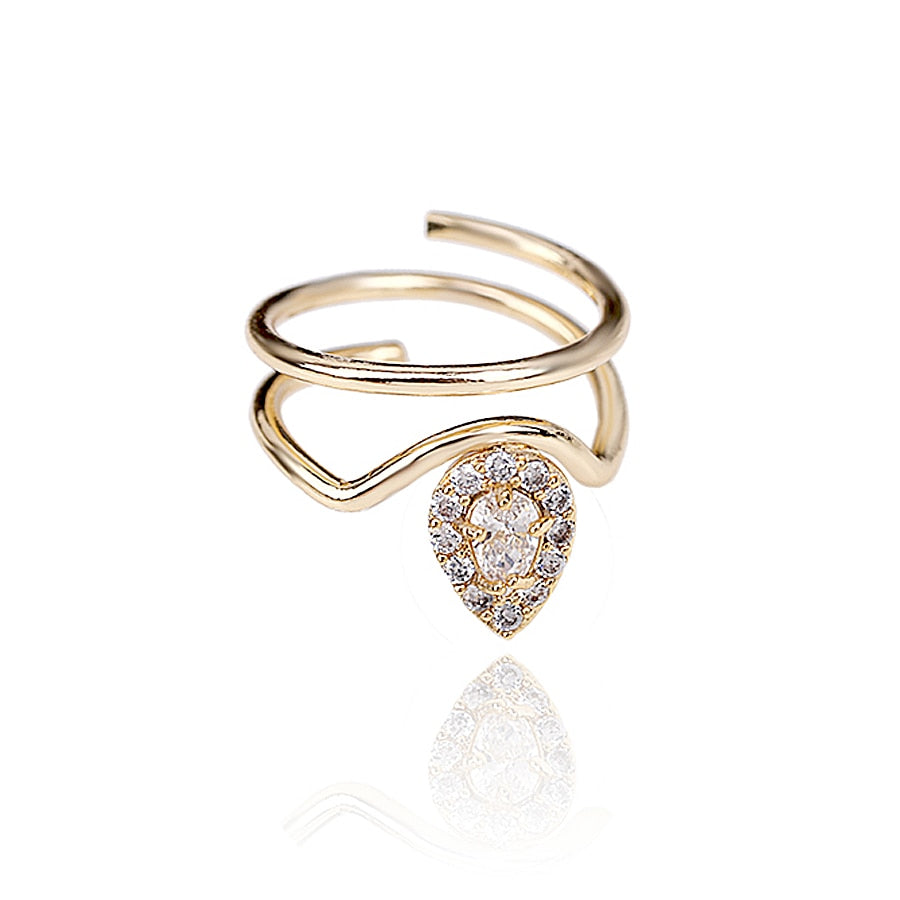 BowLift | Sleek Line Gothic Metal Thin Nail Rings