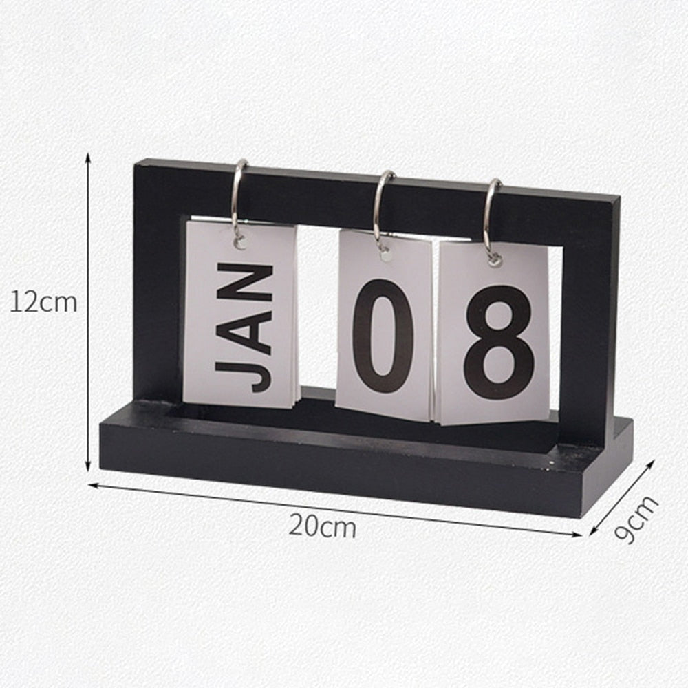 Wooden Flip Desktop Daily Calendar | Bowlift