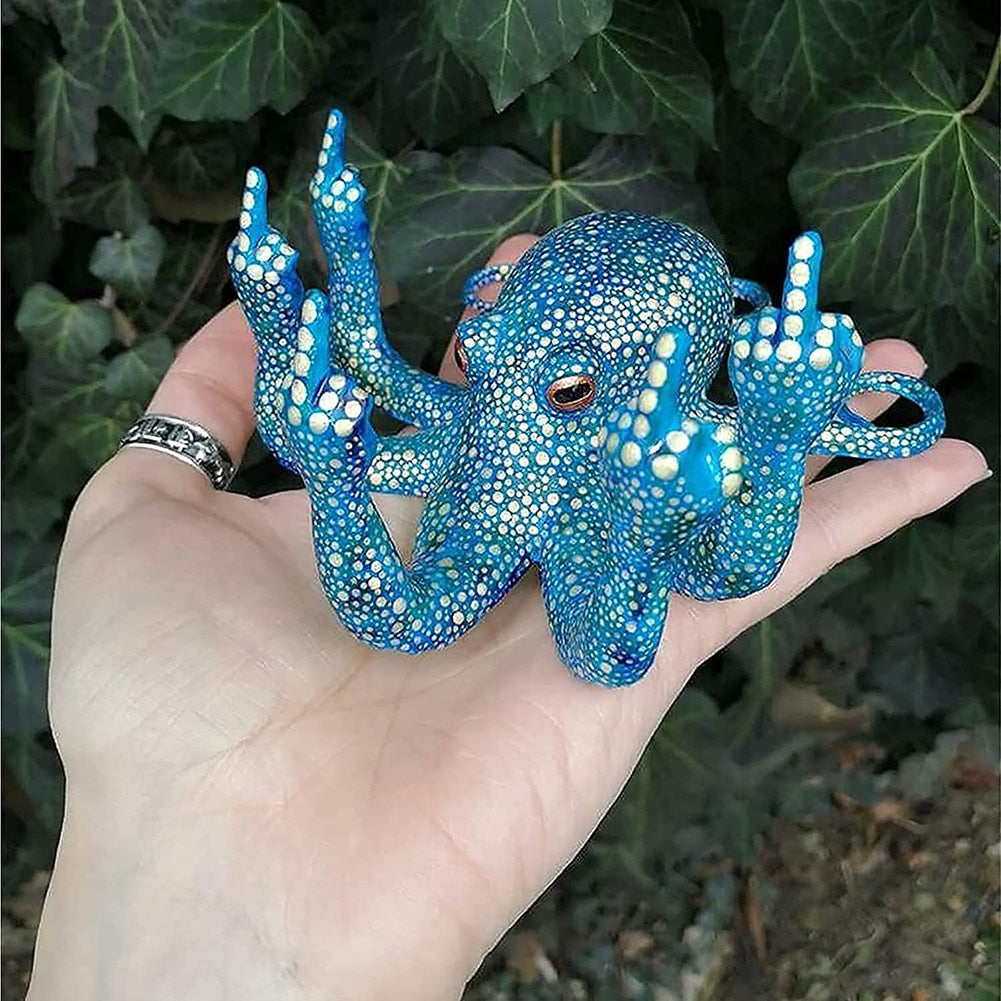 BowLift | Angry Luminous Octopus Resin Decor