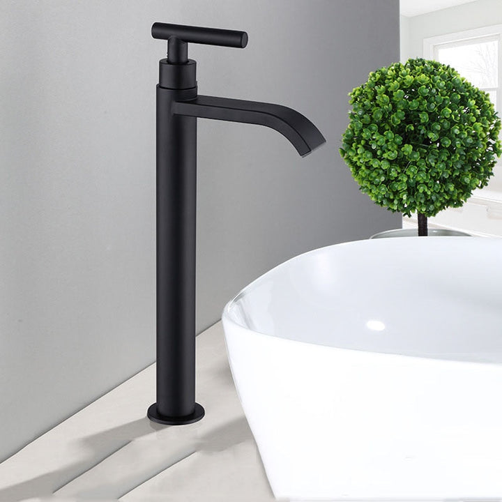 BowLift | Matte black cold water single faucets for sink installation