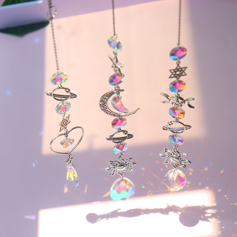 Dream Combo Symphony Crystal Wind Chime Moon Sun Catcher | Bowlift