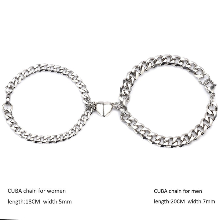 BowLift | Heart-Shaped Magnet Couples Bracelet
