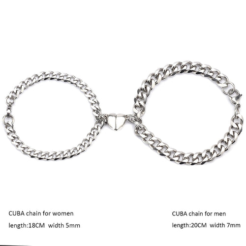 BowLift | Heart-Shaped Magnet Couples Bracelet