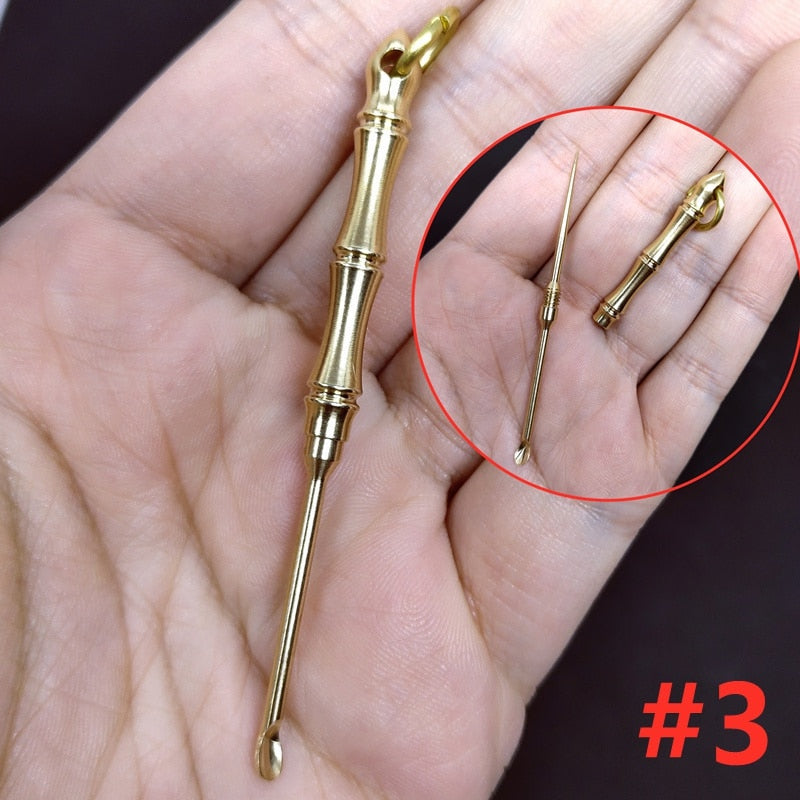 Retro Radiance Brass Mini Tool Vintage Keychain | Bowlift